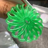 Burma Jadeite Pendant Drop Hand Carved Lucky Amulet Jade Necklace