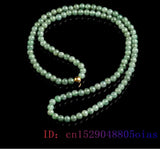 Natural Burmese Jadeite Bead Necklace Emerald Green Gemstone Jewelry