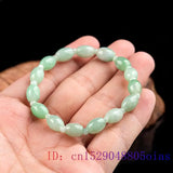 Burmese Jade Beaded Bracelets Emerald Green Jadeite Women Bracelet