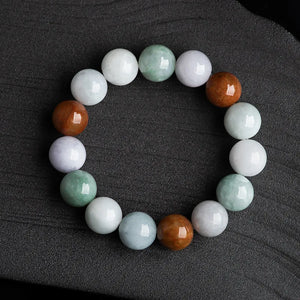 Burmese Jade Beaded Bracelets Charm Jewelry Jadeite Talismans Amulets