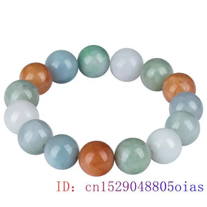 Burmese Jade Beaded Bracelets Charm Jewelry Jadeite Talismans Amulets