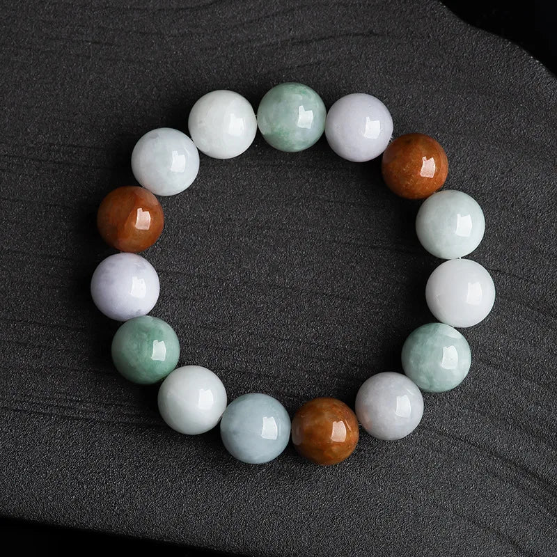 Burmese Jade Beaded Bracelets Charm Jewelry Jadeite Talismans Amulets