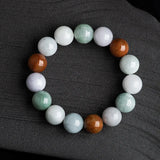Burmese Jade Beaded Bracelets Charm Jewelry Jadeite Talismans Amulets
