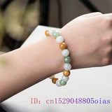 Burmese Jade Beaded Bracelets Gemstone Amulet Jewelry Stone Charms