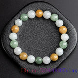 Burmese Jade Beaded Bracelets Gemstone Amulet Jewelry Stone Charms