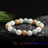 Burmese Jade Beaded Bracelets Gemstone Amulet Jewelry Stone Charms