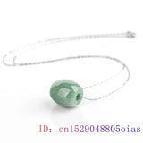 Vintage Green Burmese Jade Beaded Pendant Necklace 925 Silver
