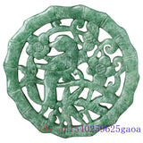 Burmese Jade Bird Pendant Emerald Necklace Stone Choker Jewelry