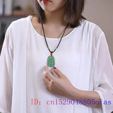 Burmese Jade Deer Pendant Amulet Green Choker Jadeite Necklace Vintage