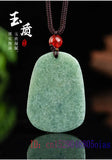 Burmese Jade Deer Pendant Amulet Green Choker Jadeite Necklace Vintage