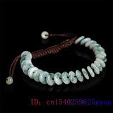 Burmese Jade Donut Bracelet Vintage Natural Stone Jewelry Charms Men Women