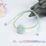 Burmese Jade Donut Bracelet Natural Gemstone Jewelry