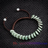 Burmese Jade Donut Bracelets Green Jadeite Gemstone Stone Bangles Natural Women