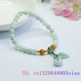 Burmese Jade Donut Bracelets Women Bangle Charms Gift Gemstone