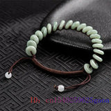 Burmese Jade Donut Bracelets Men Women Natural Jewelry Jadeite Bangle Green
