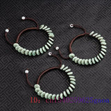 Burmese Jade Donut Bracelets Men Women Natural Jewelry Jadeite Bangle Green
