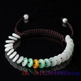 Burmese Jade Donut Bracelets Talismans Charms Natural Jadeite Carved Stone