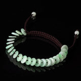 Burmese Jade Donut Bracelets Talismans Charms Natural Jadeite Carved Stone