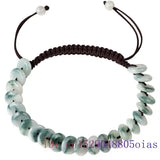 Burmese Jade Donut Bracelets Talismans Charms Natural Jadeite Carved Stone