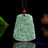Natural Green Burmese Jade Dragon Pendant Chinese Real Gift Necklace