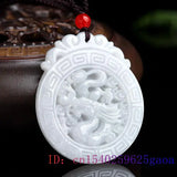 Burmese Jade Dragon Pendant Necklace Vintage Emerald Jewelry