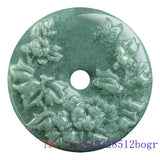 Burmese Jade Flower Pendant Vintage Jewelry Pendants Gemstones Necklace