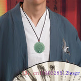 Burmese Jade Peacock Pendant Green Gift Amulet Emerald Man Jadeite Jewelry