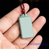 Burmese Jade Pendant Necklace Green Men