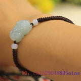 Burmese Jade Pixiu Bracelet Jewelry Bead Jadeite Stone Talismans Gemstones