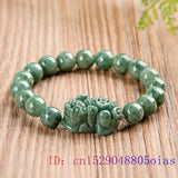 Burmese Jade Pixiu Bracelets Chinese Gift Jadeite Women Gemstone