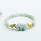 Burmese Jade Pixiu Bracelets - Natural Stone Accessories