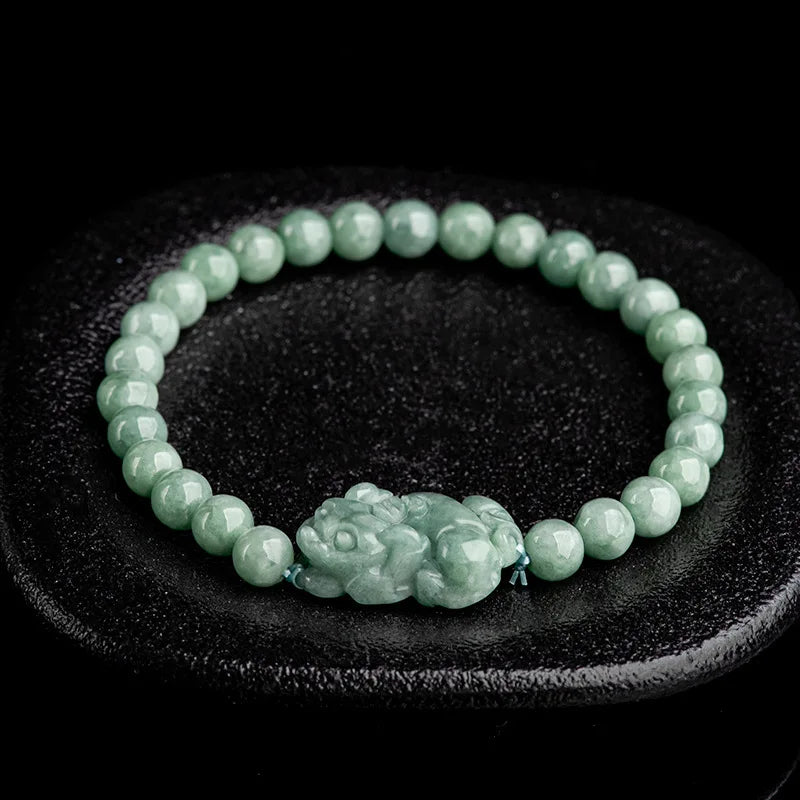 Burmese Jade Pixiu Bracelets Jewelry Jadeite Women Bangle