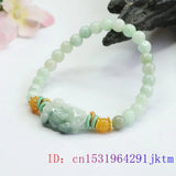 Burmese Jade Pixiu Bracelets Chinese Gemstone Charms Bead Natural Jadeite