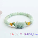 Burmese Jade Pixiu Bracelets Chinese Gemstone Charms Bead Natural Jadeite