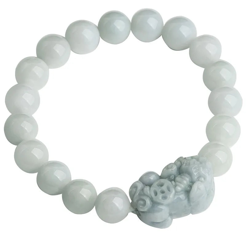 Burmese Jade Pixiu Bracelet Natural Gemstone Vintage Bangle