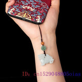 Burmese Jade Pixiu Keychain Phone Charm Keychains Jadeite Emerald