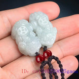 Burmese Jade Pixiu Pendant Necklace Natural Emerald Amulet Gemstone