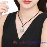 Burmese Jade Pixiu Pendant Necklace Natural Emerald Amulet Gemstone