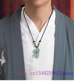 Burmese Jade Pixiu Pendant Green Necklace Jadeite