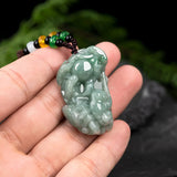 Burmese Jade Pixiu Pendant Green Necklace Jadeite
