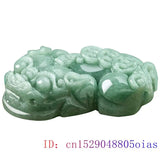 Burmese Jade Pixiu Pendant Green Jadeite Amulet Choker