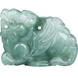 Burmese Jade Pixiu Pendant Necklace Emerald Green Man Jewelry
