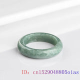 Burmese Jade Rings for Women Emerald Amulets Natural Jewelry Charm Green Jadeite