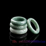 Burmese Jade Rings for Women Emerald Amulets Natural Jewelry Charm Green Jadeite