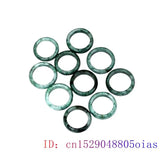 Burmese Jadeite Ring Green Jade Natural Gemstone Charms Women Jewelry