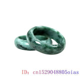 Burmese Jadeite Ring Green Jade Natural Gemstone Charms Women Jewelry
