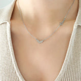 Sand Love Heart Pendant Necklace 18K Plated Collar Jewelry