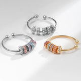 Anxiety Beads Zircon Ring - Women's Style Ring