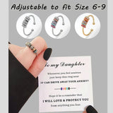 Anxiety Beads Zircon Ring - Women's Style Ring