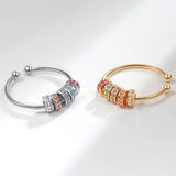 Anxiety Beads Zircon Ring - Women's Style Ring